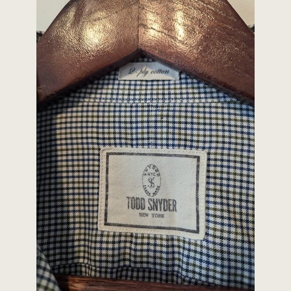 TODD SNYDER - Classic check shirt - Sz 15.5 - Picture 4 of 9